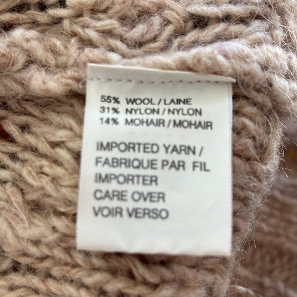 Vtg Y2K 90s A Line Anne Klein Knit Turtleneck Mohair Wool Blend Sweater Size M - Picture 7 of 7